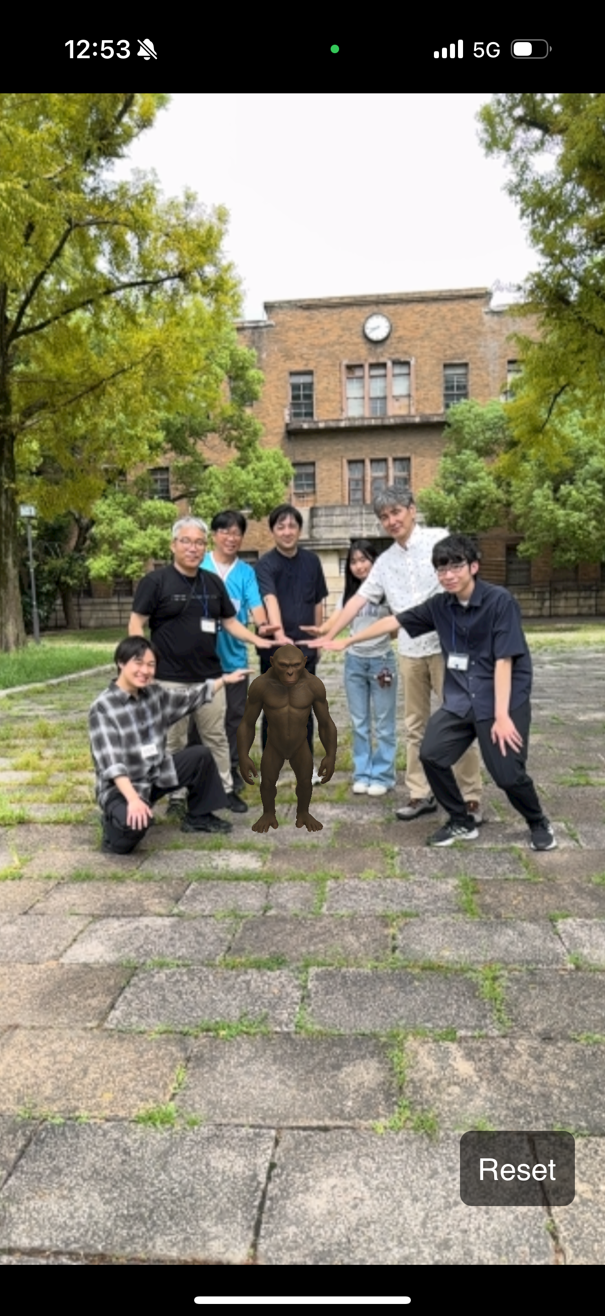 ARアプリのサンプル